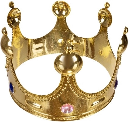 Kuldne kroon värviliste kivikestega