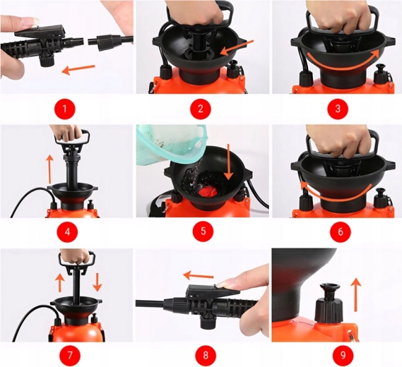 Kiire rõhu tekitamine ja ühtlane pihustus