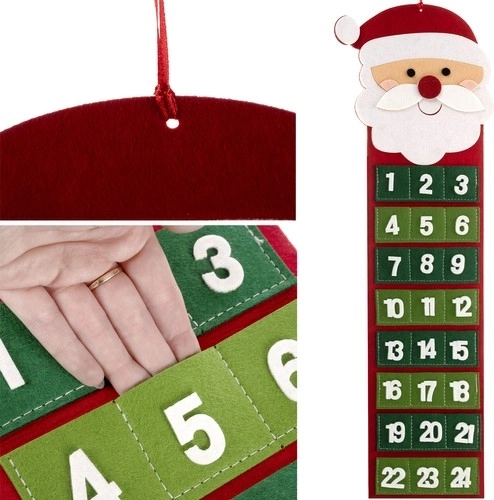 Üles riputatud jõuluvana kalender