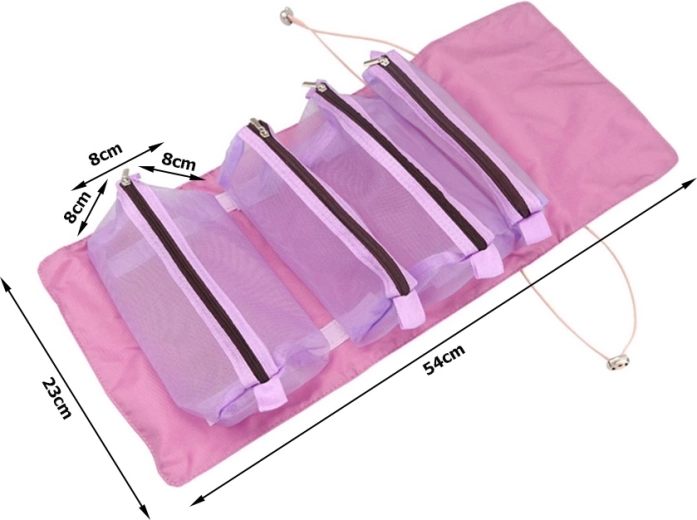 Neli eemaldatavat lukuga taskut