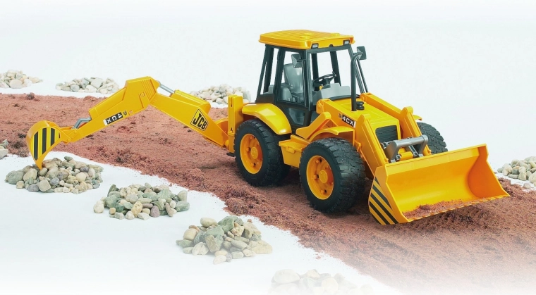 Esilaadur ja tagumine ekskavaator nagu päriselus