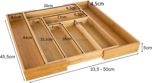 Laiendatav laius ja kuni 8 sektsiooni