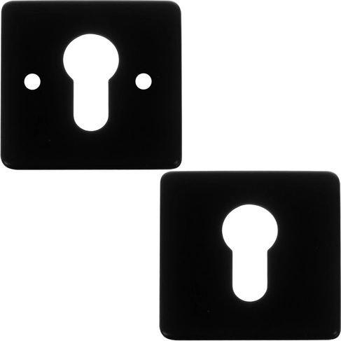 Kaasaegne matt must ruudukujulise rosetiga