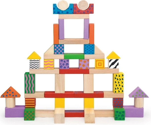 100 värvilist klotsi lõputuks ehitamiseks