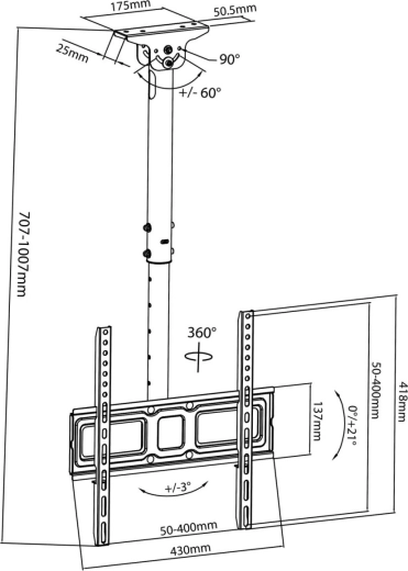 Reguleeritav kallutus ja pööramine