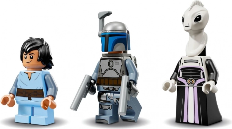 Three iconic minifigures