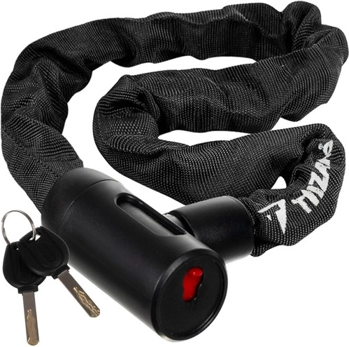 Robust steel chain with textile protection