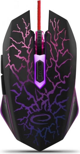 Stylish LED backlighting with lightning pattern