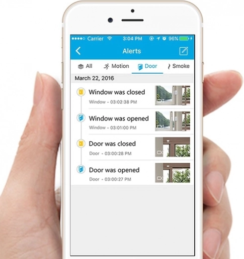 Fast alerts in the Zmodo app
