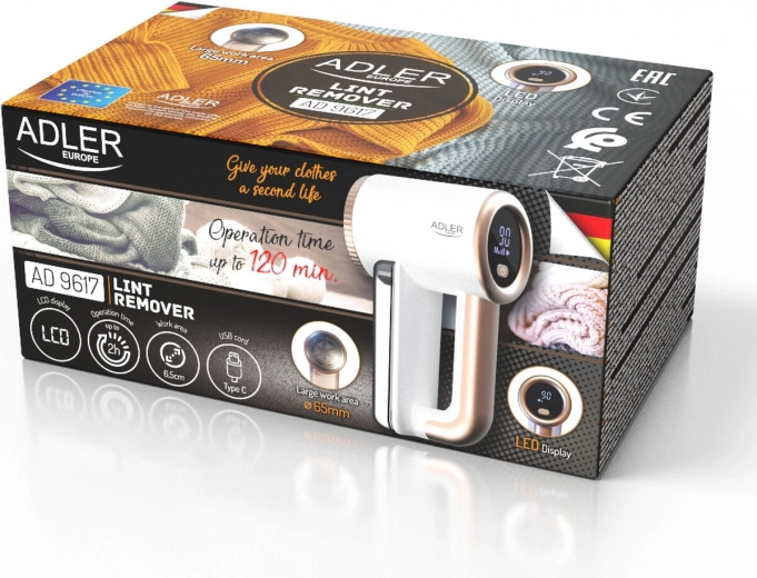 Powerful battery lasting up to 120 minutes