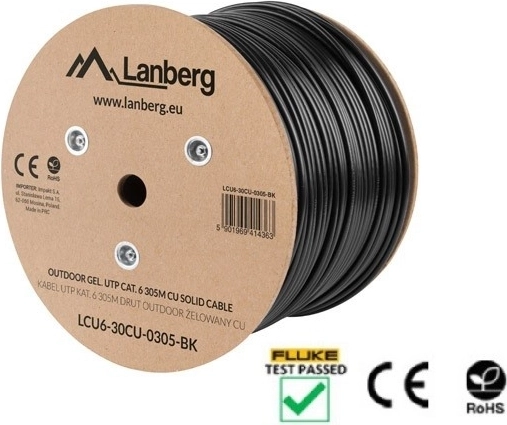 Practical 305 m reel with length markings