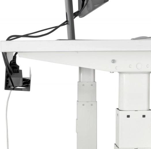 Safe cable routing for sit-stand desks
