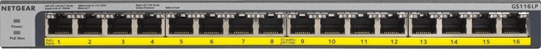 16× gigabitine PoE+ võimsusega kuni 183 W