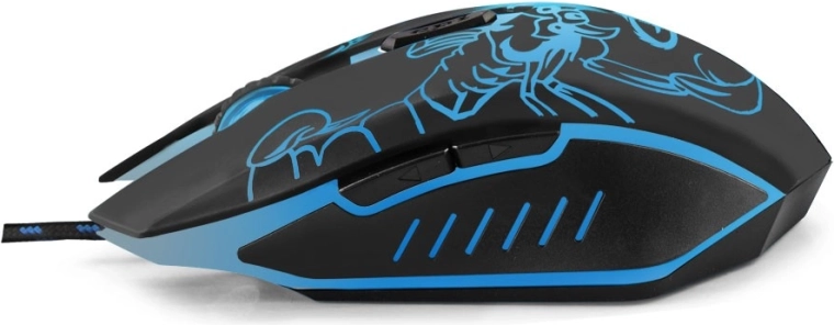 Ergonomic shape and side buttons