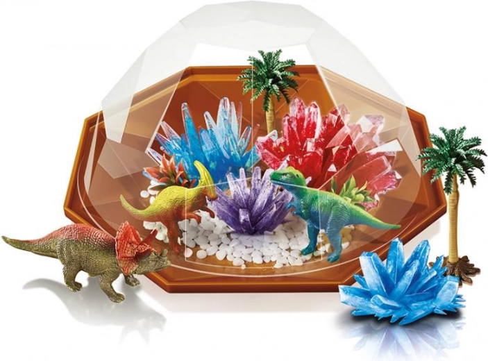 Dinosauruste stseen läbipaistva kupli all