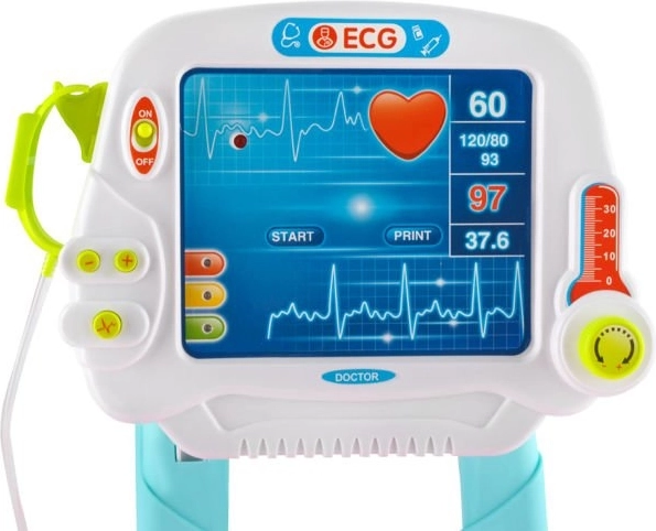 Interactive monitor with ECG and sounds