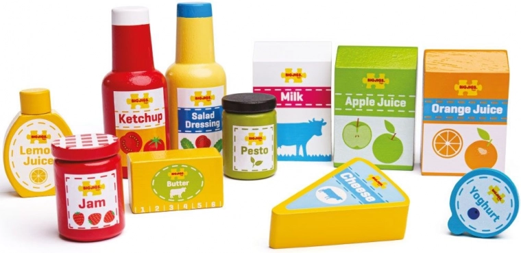 Tõetruud toiduained köögi ja poe mänguks