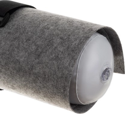 Pehme materjal täispuhutava toru ja rihmadega