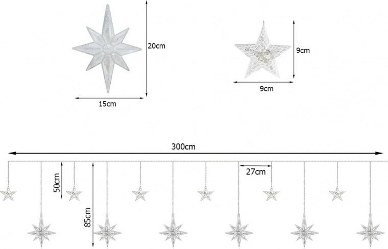 Atraktiivne disain tähtedega