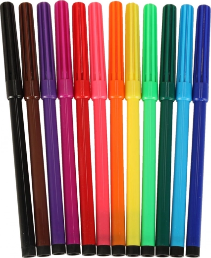 12 värvilist vildikat ja kord majas laual