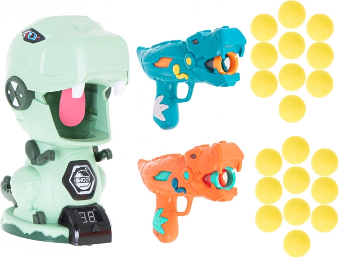 Dinosaurusekujuline märklaud digitaalse skooriga