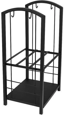 Kaks hoiutaset korra hoidmiseks kamina juures