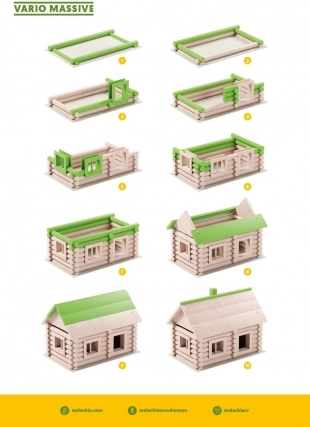 Samm-sammult vastupidise palkmajani