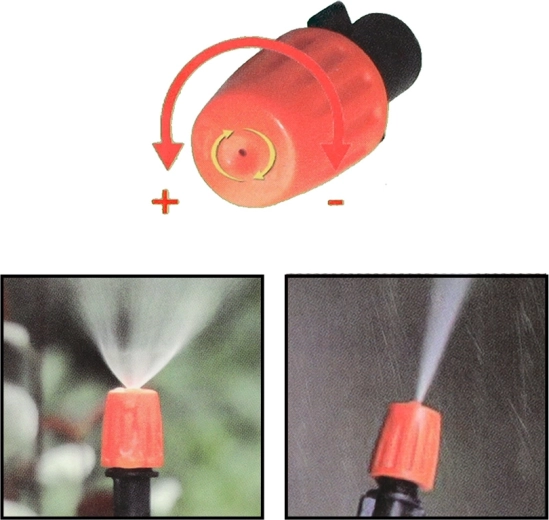 Reguleeritavad pihustid täpseks seadistamiseks