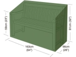 Aialehpingi kate 163 × 66 × 81 cm, PE 90 g/m²