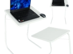 Folding adjustable laptop table 52 × 40 cm white
