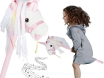 Hobby horse unicorn on wooden stick with sound