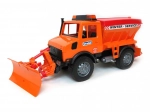 Bruder Mercedes-Benz Unimog liivsoolapuistur lumelükkuriga