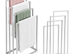 ModernHome vabaltseisev metallist rätikuhoidja 4 varrega, valge