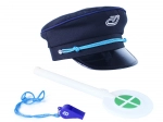Children’s Czech Railways dispatcher set – cap, whistle and signal paddle