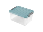Plastikust kaanega hoiukarp HEIDRUN Clip 14 l