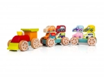 Train with cars wooden puzzle
