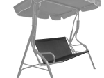 Textile swing seat 93 × 114 cm anthracite