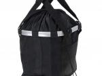 Folding black front bicycle basket with cover and Click system