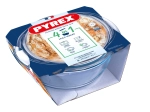 Ümmargune ahjuvorm kaanega 3 l, PYREX klaas