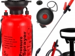 5 L pressure garden sprayer with long lance and shoulder strap