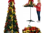 Foldable artificial Christmas tree with ornaments 180 cm RUHHY