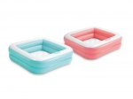 Inflatable square kids’ pool 86 × 86 cm with soft bottom