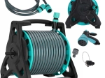 Garden hose on reel 30 m with stand and sprayer