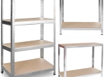 Metal Shelf PLONOS 174 × 80 × 40 cm, galvanized, 4 shelves, load capacity 600 kg