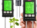 Digitaalne mullamõõtja 6-ühes LCD-ga – niiskus, pH, temperatuur, valgus ja viljakus