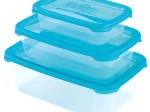 Plastkarbid kaanega HEIDRUN Polar Frost, 3 tk komplekt