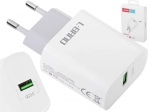 L-BRNO 15 W USB Wall Charger with Fast Charging QC 3.0, White