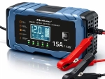 Qoltec intelligent 12 V / 15 A car battery charger with repair function for AGM/GEL/LiFePO4