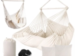 Hanging Hammock Chair 210 cm Beige GARDLOV
