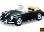 Bburago Porsche 356 B Cabriolet black 1:24